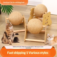 Katzen-Kratzball Vertikaler Rollender Katzenspielzeug Jute-Kratzball für Haustiere Fabrik-Großhandel Nicht-Haarende Ausführung