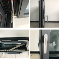 MINGLEI Fenêtres et portes préfabriquées Fabricants de fenêtres à battants en aluminium sur mesure Triple vitrage Fenêtre à battants