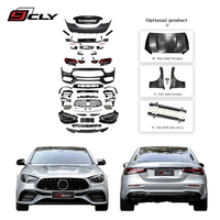 Kit carrosserie A-MG E63 2021-2023 pour Mercedes-Benz Classe E W213 (2017-2020) : pare-chocs, feux, capot, diffuseur, ailes, jupes latérales