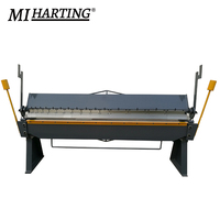 Machine de pliage manuelle de pliage de main de dossier en métal lourd pour la plaque de feuille de l'épaisseur 1500mm de 2mm