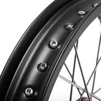 Roues à rayons en aluminium ZCLH 17x1.6/17x2.15 avant/arrière pour moto tout-terrain Light Bee