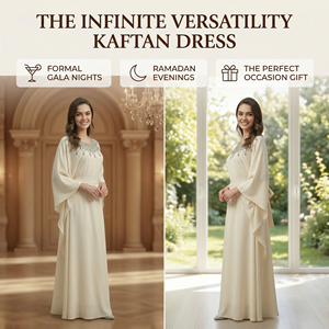 Abaya Kaftan Perlée pour Femme à Manches Chauve-Souris pour Occasions Spéciales – Fabrication Usine - Product Image 5