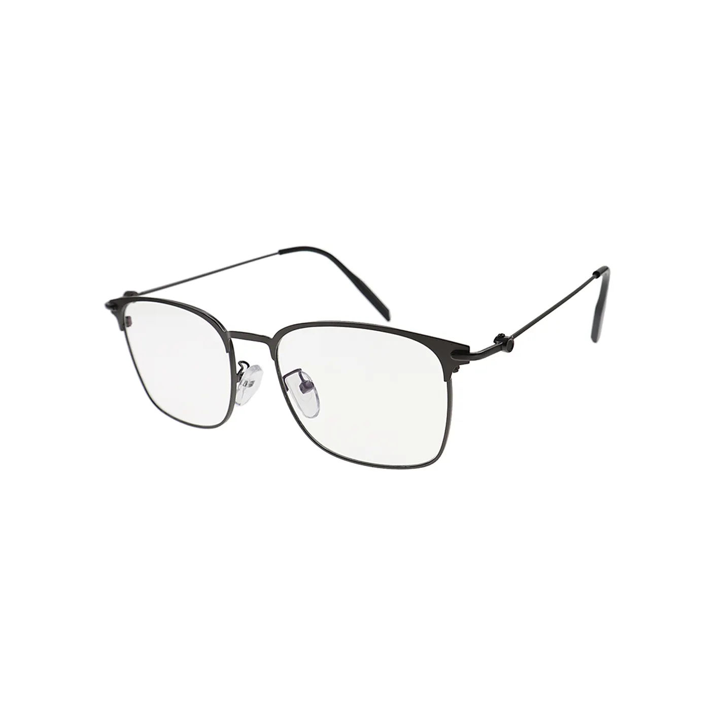 光学眼鏡フレームステンレススチールスクエアアイウェアアンチブルーライトブロッキングユニセックス男性用女性用メガネ中国卸売