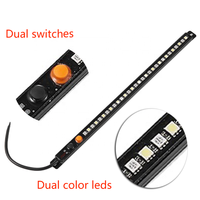 Lampe de camping LED 12V étanche IP67, Plug & Play, blanc+ambre/blanc+rouge, avec variateur d'intensité, pour camping/4x4/véhicules tout-terrain/camping-cars, conforme RoHS