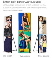 Écran publicitaire LED mobile P2.0 haute luminosité pour magasins de marque – Panneau d'affichage numérique intérieur