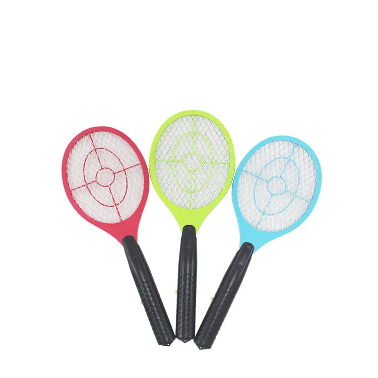 Custom Popular Plastic Battery Rechargeable Electric Fly Swatter Mosquito Trap Swatter killer Racket