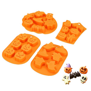 Halloween <b>Silicone</b> Cake Mold 6 Hole Doll Skull <b>Baking</b> Decoration Accessory Flexible Food Safe Reusable For Cake Decoration - Product Image 1