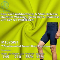 Tela para Pantalones de Ciclismo Certificada OEKO-TEX, Anti-Sudor, 210gsm, UPF 50+, Antibacteriana, Elástica, Poliéster y Spandex, Alta Elasticidad, Anti-Aceite