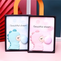 Cahier de notes A5 mignon rose pour filles fournitures scolaires japonaises Kawaii avec reliure en spirale à feuilles mobiles cadeau de couture de selle