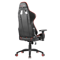 Fauteuil de jeu professionnel inclinable et pivotant en cuir PU haut de gamme, design moderne JR RACING, base cinq étoiles, hauteur réglable