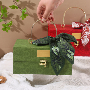 Boîte cadeau de luxe personnalisée en gros avec rubans, emballage en papier créatif, boîte cadeau portable - Product Image 2