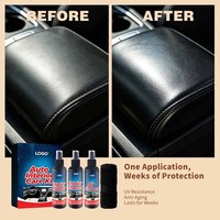 Kit complet de nettoyage intérieur automobile : Nettoyant, protecteur, spray désodorisant avec chiffon – Entretien complet pour tableau de bord, sièges et cuir de voiture