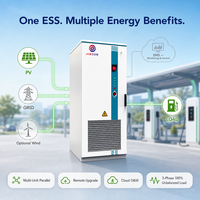 Kabinet Baterai 100kwh 261kwh Tersusun 120kW 125kW Tegangan Tinggi 832v Sistem Tenaga Darurat Tenaga Surya Pendingin Cair