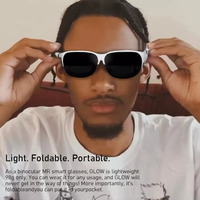 Lunettes VR intelligentes 4K 3D AR noires et grises, cinéma portable, appareils intelligents en fibre optique pour le Metaverse, compatible avec les drones et les projecteurs, matériel AR