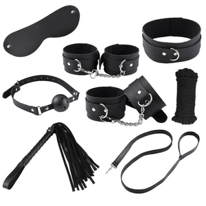 sm set bundled handcuffs couple props sp training mouth ball adult sex toys sex aids - Product Image 2