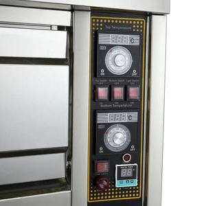 LEMON MECH Horno comercial <span class=keywords><strong>para</strong></span> hornear Pastel casero Pan <span class=keywords><strong>Pizza</strong></span> 2 capas 4 bandejas Horno de cubierta - Product Image 3