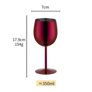 Неуязвимый на заказ мартини коктейль шампанское красный металлический цветной стакан из нержавеющей стали золотой бокал для вина