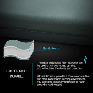 Tapis de couchage de <span class=keywords><strong>Camping</strong></span> ultra-épais à auto-gonflage, mousse élastique rapide, Durable, avec oreiller, 1 pièce - Product Image 5
