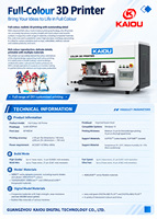 Printer 3D UV Inkjet Penuh Warna KAIOU untuk Desain Figur Manusia, Potret, Produk Budaya & Model Skala