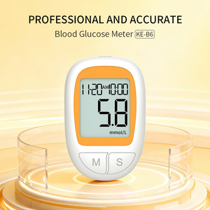 Kit de Monitor de Glucosa en Sangre Eléctrico sin Código, Glucómetro para Medir el Nivel de Azúcar en Sangre con <span class=keywords><strong>Tiras</strong></span> Reactivas, Lancetas 5s, para <span class=keywords><strong>Diabetes</strong></span> - Product Image 1
