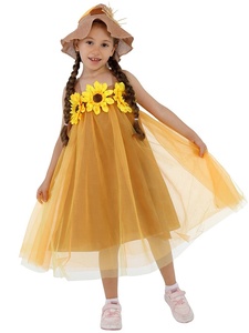 Disfraz <span class=keywords><strong>de</strong></span> Espantapájaros con Diseño <span class=keywords><strong>de</strong></span> Girasol para Niñas, Vestido <span class=keywords><strong>de</strong></span> Espantapájaros para <span class=keywords><strong>Halloween</strong></span> - Product Image 6