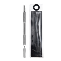 Coupeur de cuticules en métal argenté Qualité de salon Vente en gros Poussoir de cuticules Ongles