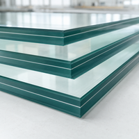 Verre de sécurité de haute qualité 5 mm 8 mm 10 mm 12 mm 15 mm Verre trempé feuilleté pour bâtiments