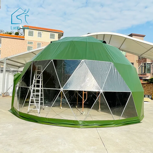 5m Resort <span class=keywords><strong>Camping</strong></span> Green Eco Lodges <span class=keywords><strong>Chalet</strong></span> Hôtel de luxe en plein air Yourte Dôme Glamping Tente avec salle de bain - Product Image 3