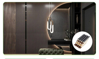 Décoration intérieure en bois moderne Panneau de fond Inodore Respectueux de l'environnement Accessoires gratuits pour chambre à coucher Salon