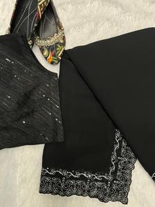 เสื้อผ้าแฟชั่นแบบดั้งเดิมของอินเดียชุดปาร์ตี้บริสุทธิ์ผ้าสารีพร้อมเสื้อสตรีสวยในราคาโรงงาน - Product Image 2