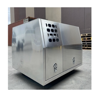 Boîte de chien ute de camion en aluminium noir personnalisé