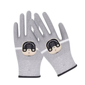 Gants de <span class=keywords><strong>massage</strong></span> en fibre d'argent, gants conducteurs pour micro-courant, anti-âge et peau à tendance acnéique, respectueux de la peau - Product Image 1