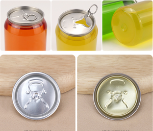 PET plastik kutular alüminyum kapak içecek şişeleri yuvarlak suyu <span class=keywords><strong>Can</strong></span>, Soda içecek, mango ve limon suyu konteyner - Product Image 1