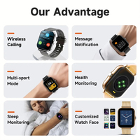 Reloj Inteligente Eraysun Deportivo Fitness Con Llamadas Impermeable Personalizado Reloj Inteligente Con Pantalla Táctil Grande Para Hombres y Mujeres