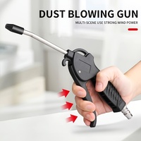 Pistolet souffleur d'air industriel _ Volume élevé, buse de débit d'air de protection, accessoires de compresseur d'air pneumatique pour le nettoyage de la poussière