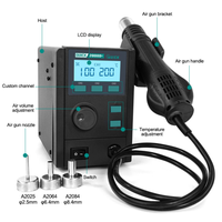 Original Quick 2008D + 700W soldadura sin plomo herramientas de mantenimiento de reparación Estación de desoldar de aire caliente Estación de retrabajo para teléfono móvil