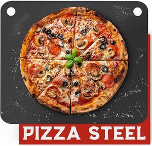 Piastra in Acciaio per <span class=keywords><strong>Pizza</strong></span> <span class=keywords><strong>da</strong></span> <span class=keywords><strong>Forno</strong></span> e Griglia 16"x13.4" - La Soluzione Definitiva per Croste Perfette, Maggiore Conducibilità, Alternativa Premium alla <span class=keywords><strong>Pietra</strong></span> Refrattaria - Product Image 1