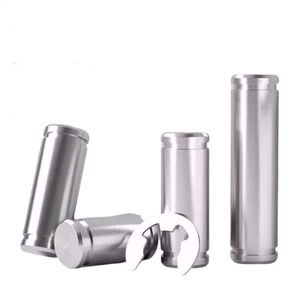 HonTai Goupille rainurée à double tête en acier inoxydable 304 avec anneaux de retenue, finition brillante, diamètre de la tête 4 mm, tailles M3-M12 - Product Image 2