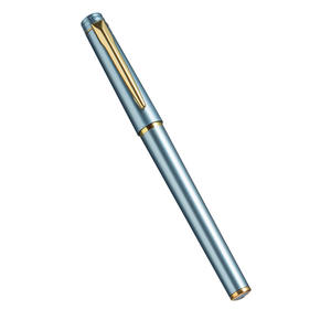 Bolígrafo Promocional de Tinta de Gel Azul para Escuelas de Negocios, Bolígrafo de Marca con Cuerpo de Metal y Goma - Product Image 5