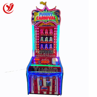 La machine de jeu de rachat d'arcade de carnaval des enfants d'amusement frappent la vente de clown