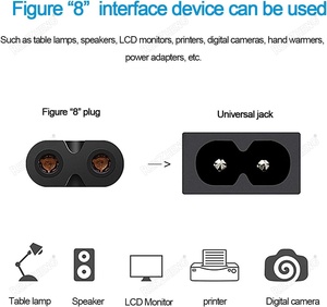 Fabrika fiyat 1.5m IEC şekil 8 2 Prong AC güç uzatma kablosu fiş evrensel şekil Pin İngiltere C7 BS erkek sonu bilgisayar dizüstü 13A için - Product Image 4