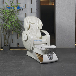 Mobilier de salon de beauté pour les ongles Chaise de luxe Queen Throne Foot Spa Chaise de pédicure blanche avec pompe de vidange - Product Image 2