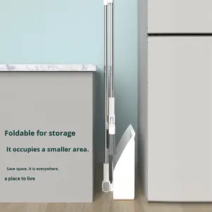 Juego de recogedor de escoba de mano de PP sostenible para uso doméstico, herramienta de limpieza de suelo de cerdas suaves, pala de basura - Product Image 2