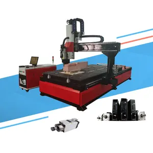 Đa đầu quay gỗ CNC Router 4 trục 3D quay CNC Router 4 trục 4 trục 4 trục finework CNC Router Máy cắt đá