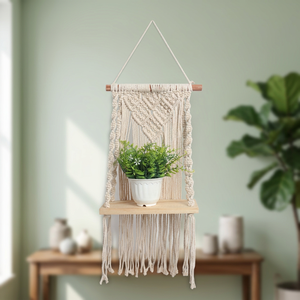 Bohemian Macrame Shelf Unique Wall Hanging Display Shelves for Home Decor - Product Image 3