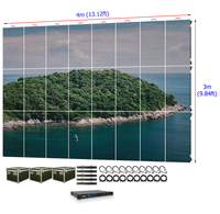Panel LED de Alquiler para Exteriores de 4m x 3m, P2.9, Impermeable IP65, para Conciertos, Pantalla LED de Alta Definición de 2.9mm, 13 pies x 10 pies