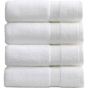 ผ้าเช็ดหน้าคุณภาพโรงแรม 5 ดาว ขายส่ง ผ้าฝ้าย 100% สีขาว - Product Image 1