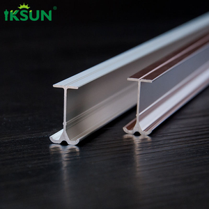 Iksun รางผ้าม่านติดเพดานโรงแรมชุดรางผ้าม่านอลูมิเนียมยืดหยุ่นสูงพร้อมอุปกรณ์เสริม - Product Image 6