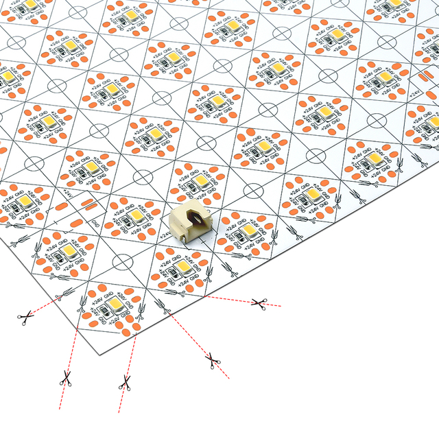 CE Listed SMD2835 Mono Led Backlight 2300K-6500K DC24V 480*240mm 288leds Cut Into Various Shapes Matrix Flexible LED Sheet