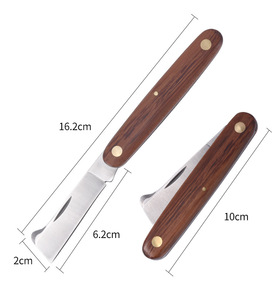 Cuchillo de injerto plegable para jardín, recortador de plantas de semillero, tijera artesanal de verduras en maceta - Product Image 2